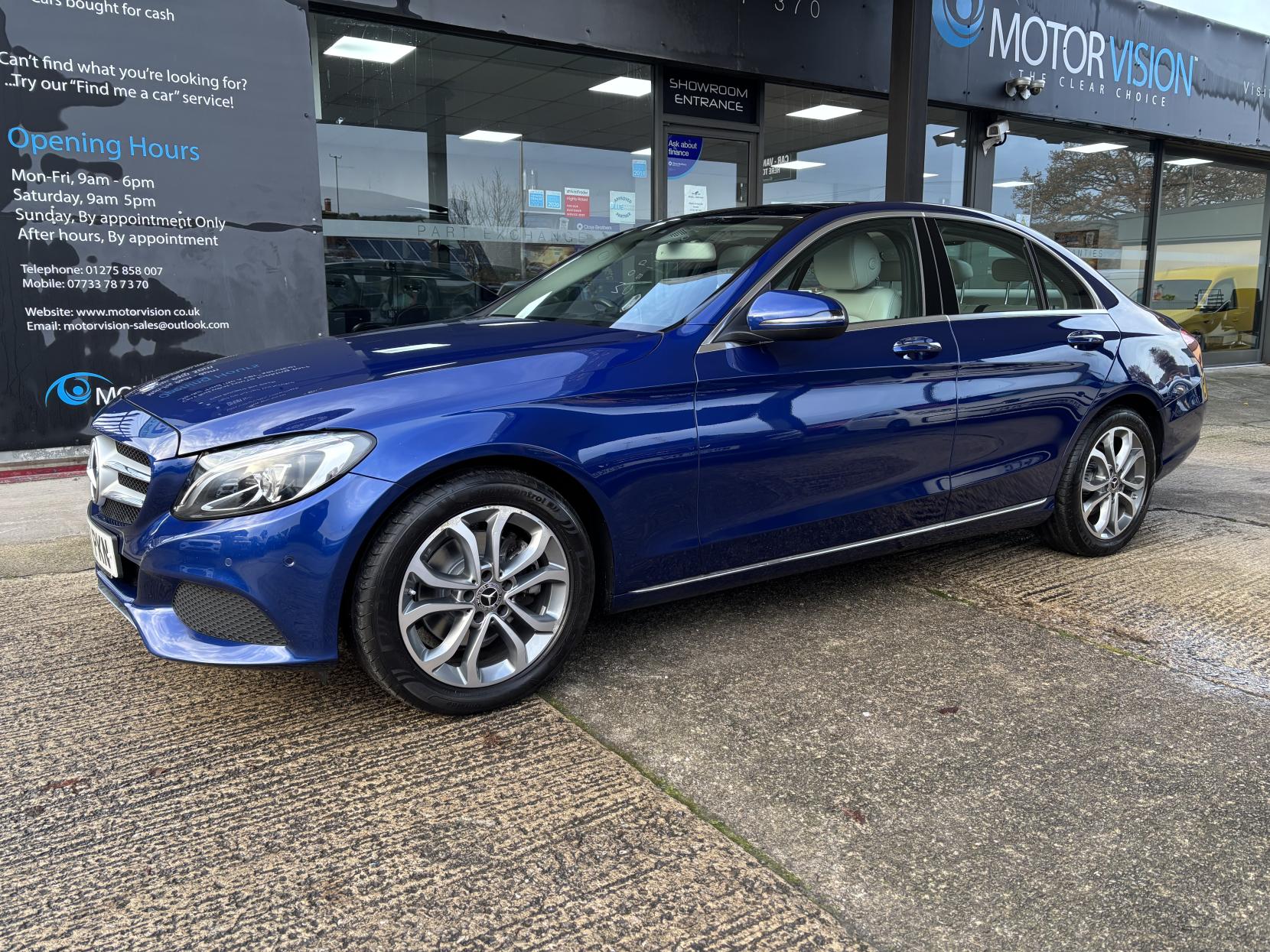 Mercedes-Benz C Class 2.0 C200 Sport (Premium) Saloon 4dr Petrol G-Tronic+ Euro 6 (s/s) (184 ps)