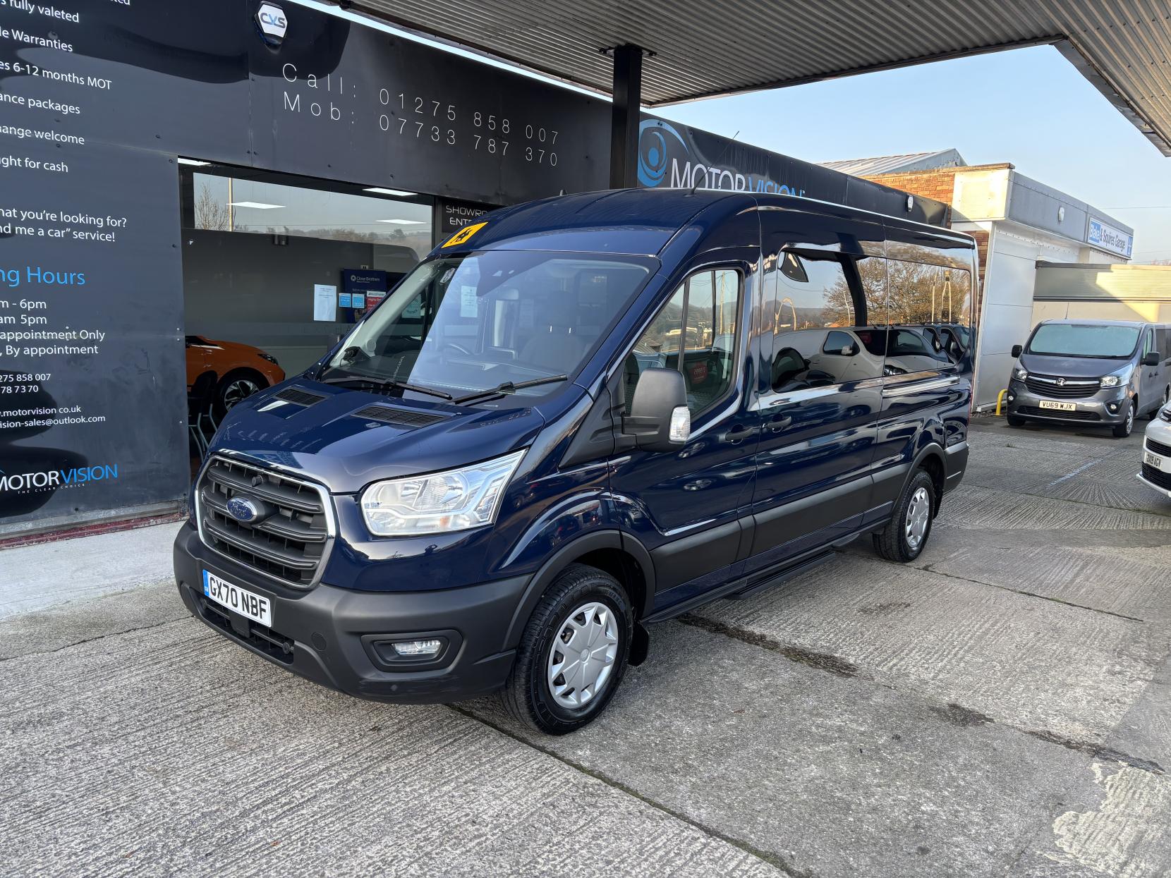 Ford Transit 2.0 410 EcoBlue Trend Minibus Double Cab 5dr Diesel Manual RWD L3 H2 Euro 6 (s/s) (15 Seat) (130 ps)